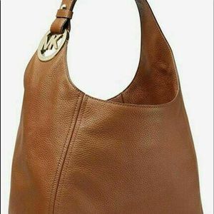 Michael Kors Futon Hobo leather shoulder bag.